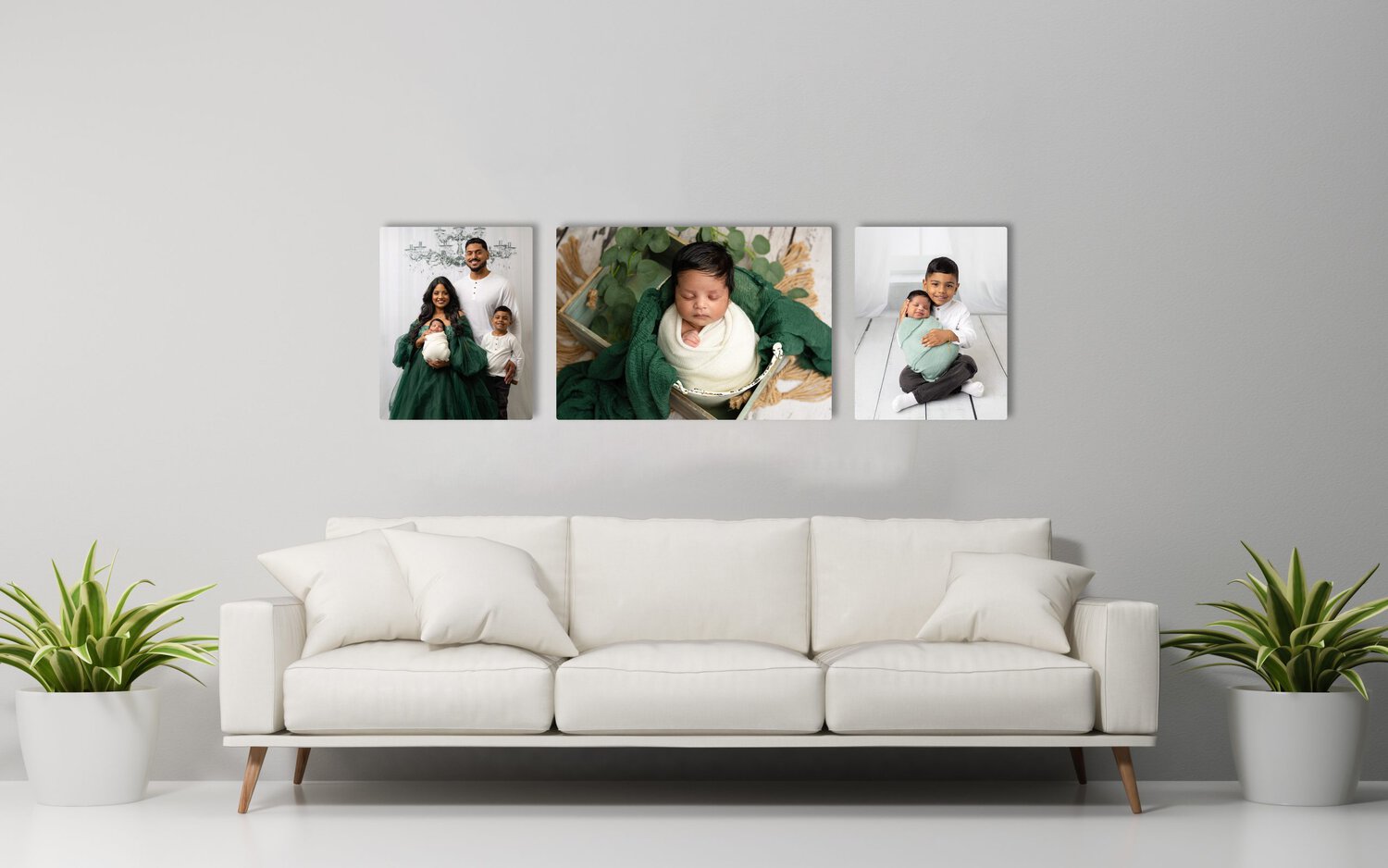 Mock up poster and white sofa in living room, illustration 3d re Mock up poster and white sofa in living room, illustration 3d re