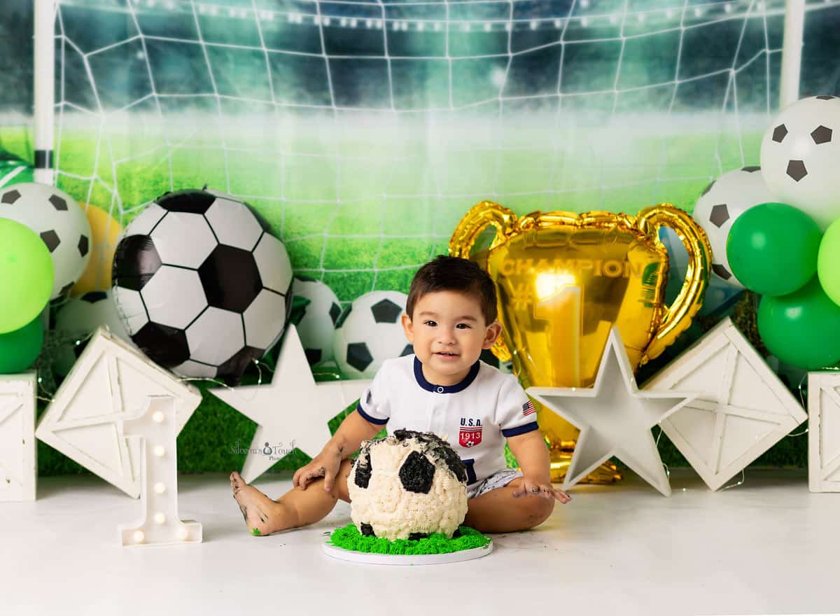 Soccer Themed Cake Smash Session | Randolph NJ Photographer