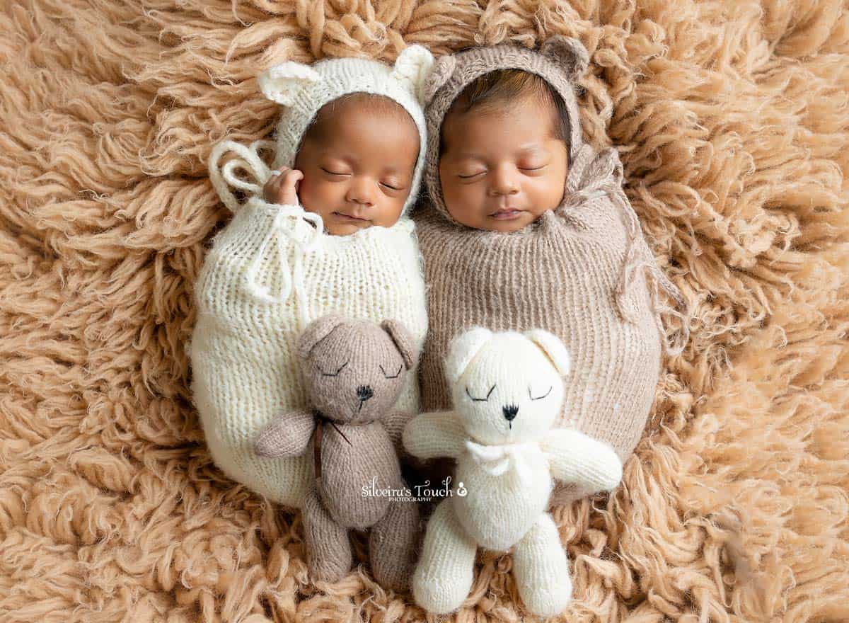 IVF newborn twin photoshoot Budd Lake nj