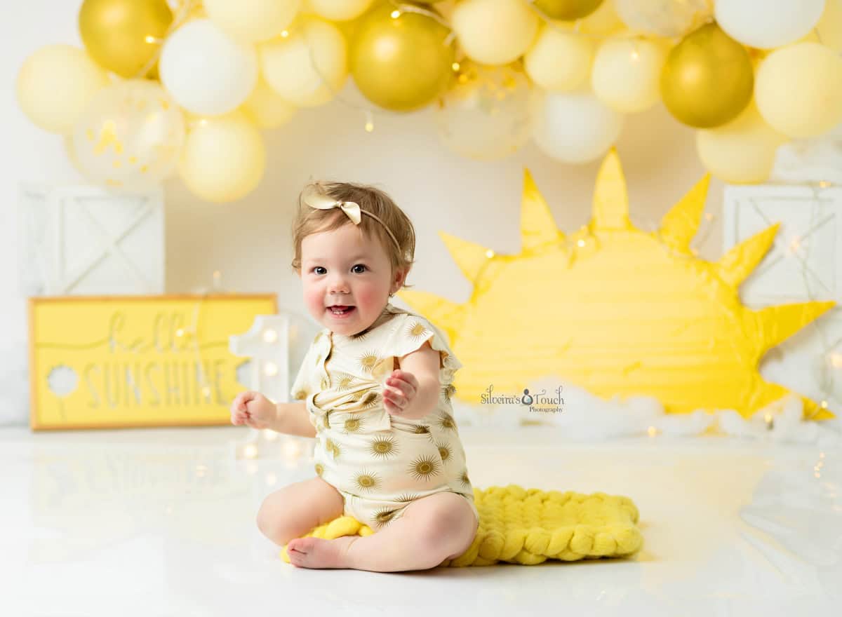sunshine cake smash photoshoot nj sunshine cake smash photoshoot nj